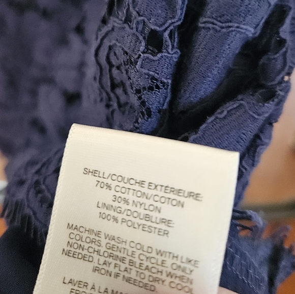 Express Lace Racerback Cami Blue - Picture 4 of 4